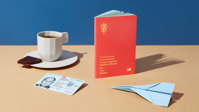 thiết kế mẫu hộ chiếu mới của Na Uy