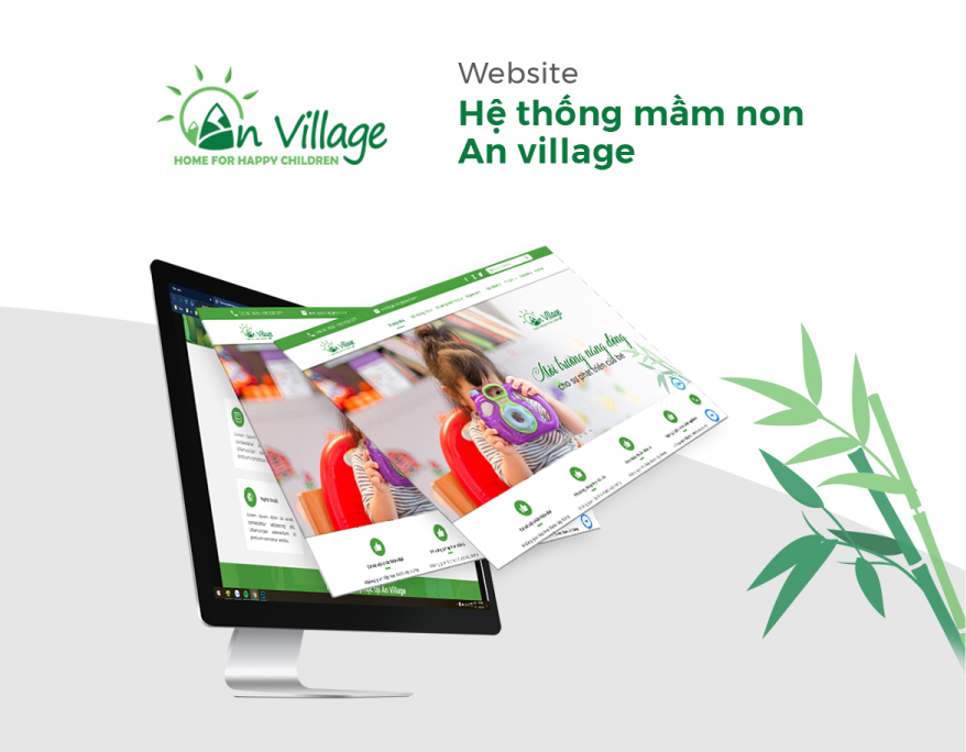 thiết kế website mầm non an village