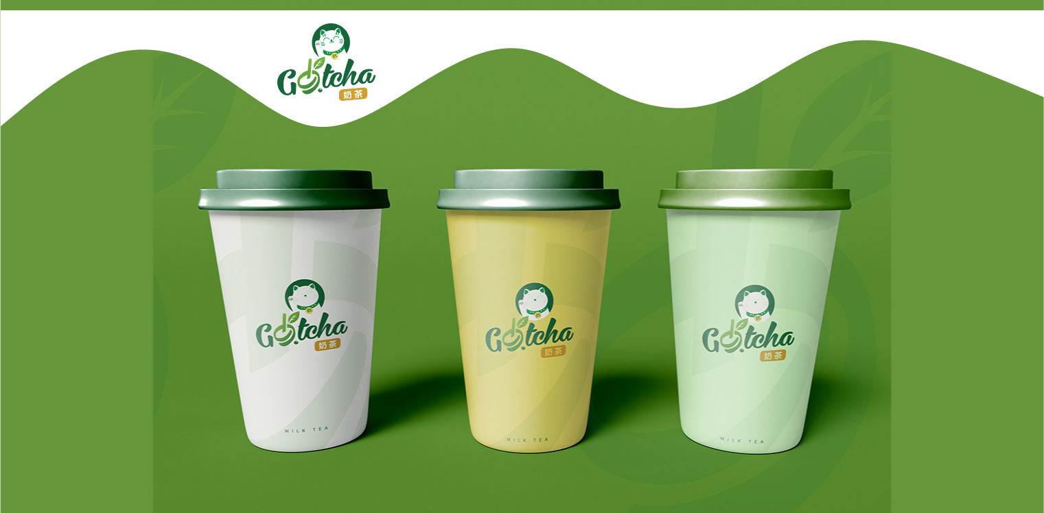 Thiết kế logo trà sữa Gotcha