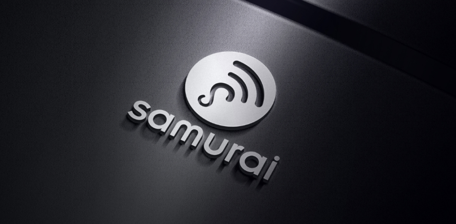 thiết kế logo viễn thông samurai
