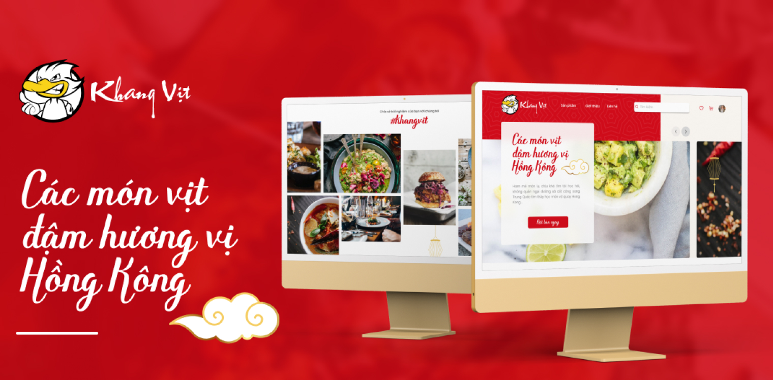 thiết kế website nhà hàng khang vịt