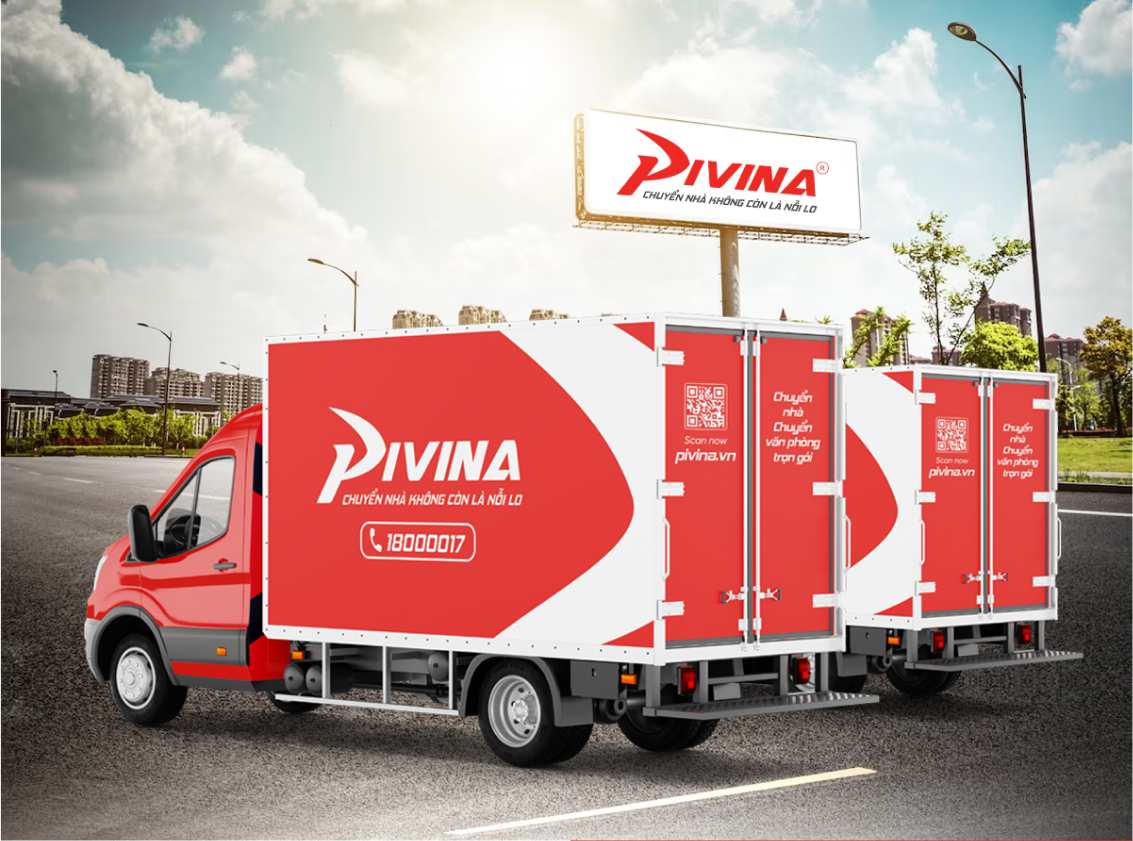 Thiết kế Logo vận tải Pivina