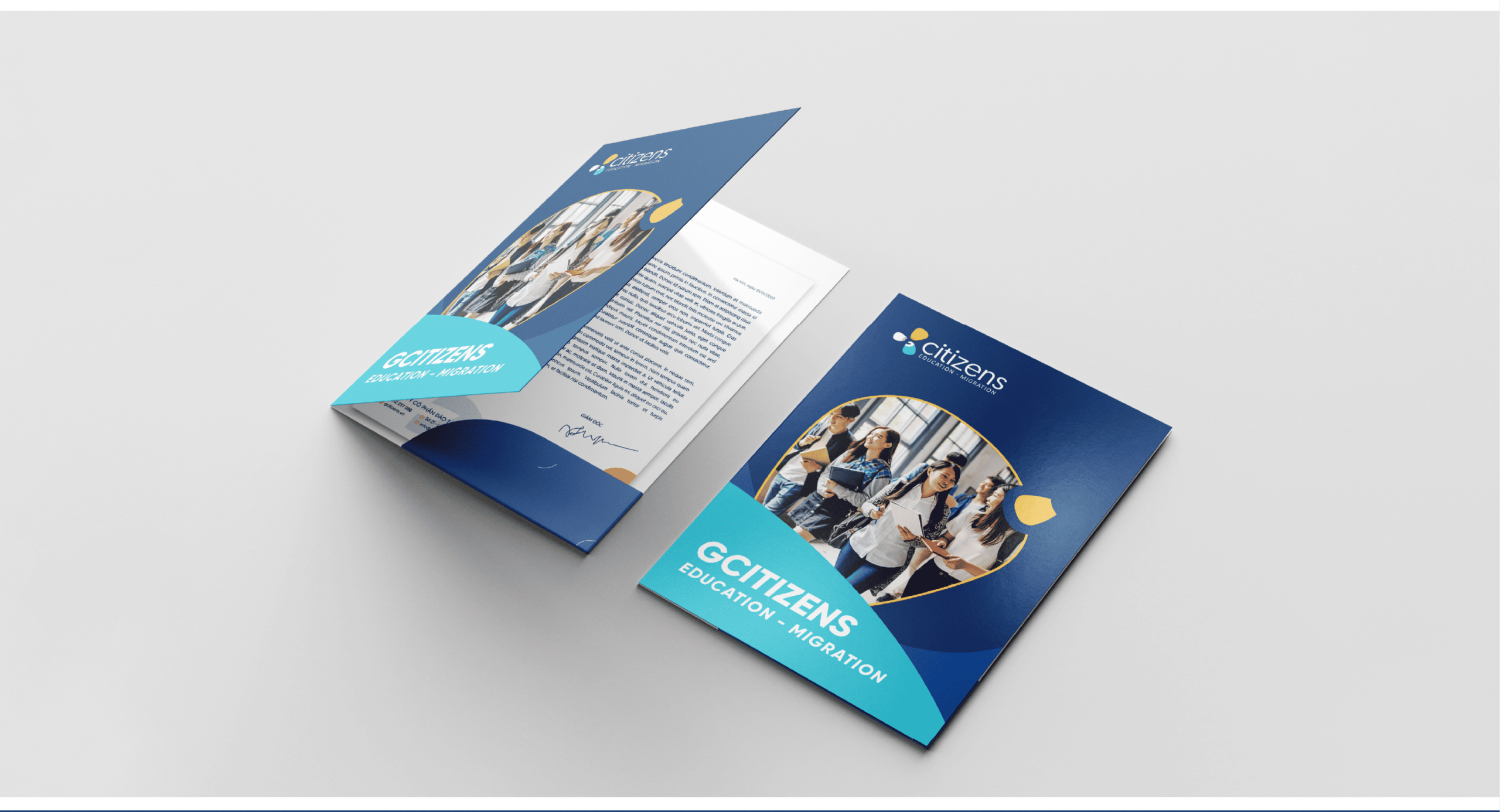 Thiết kế Logo Trung tâm du học GCitizens GCE